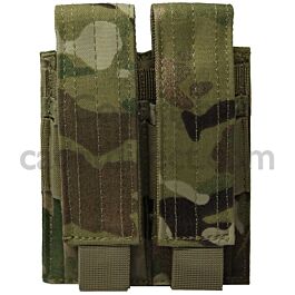 Multicam Double Pistol Ammo Pouch MOLLE/PALS | 9mm | Cadet Direct Ltd.