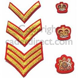 British Army Mess Dress Patch, Chevrons and Crowns | Military Badges