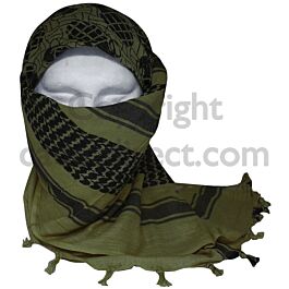 Mil-Tec Grenade Pattern Shemagh | Olive/Black | Cadet Direct