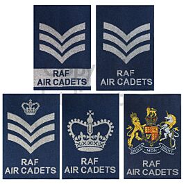 RAF Air Cadets WO/SNCO Rank Slides Blue | Cadet Direct