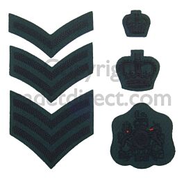 The Rifles No.13 and 14 Dress Chevrons and Crowns | Cadet Direct