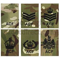 ACF MTP Rank Slides, Black Ranks