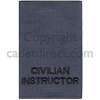 Plain Civilian Instructor Rank Slides, RAF Blue