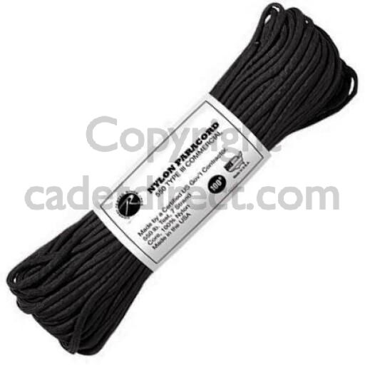 Nylon Paracord 550 Cord, Black  Buy Paracord from Cadet Direct