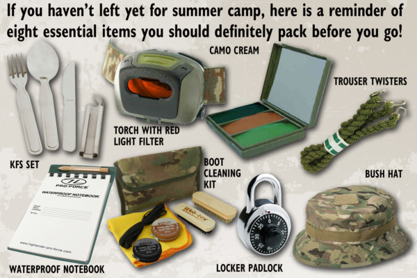 8 'Must Have' Items for Annual Camp...