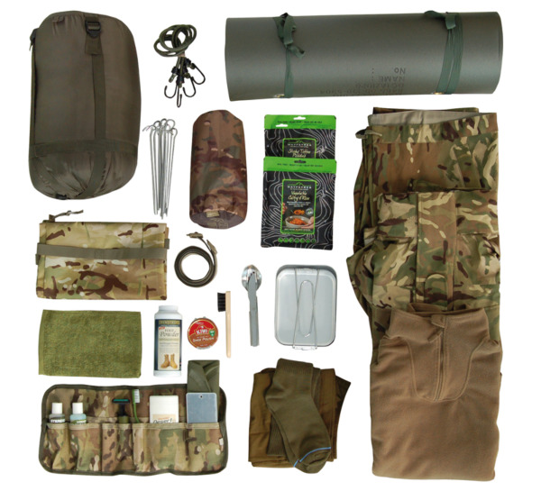 New Kit Layout for Cadets – Complete Equipment Marching Order 2015