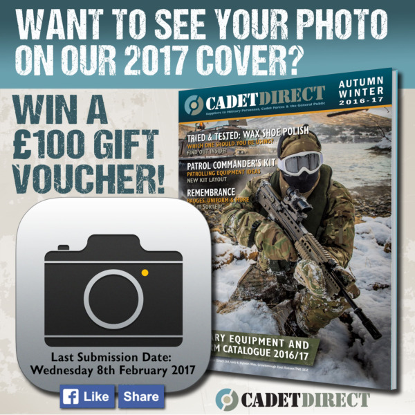 Get your photograph seen by 60,000 Cadets and Military Personnel around the UK! Plus £100 Gift Voucher.
