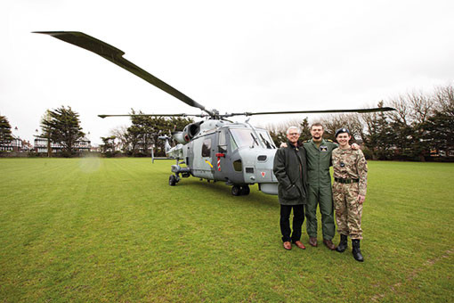 Combined Cadet Force Welcome Wildcat for Annual Inspection