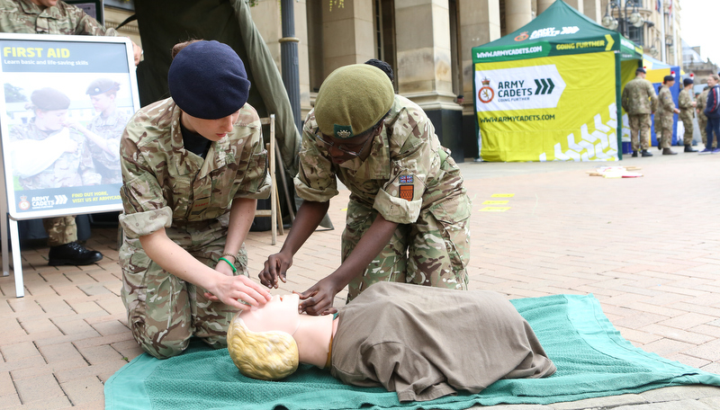 Cadets Helping in their community as pasrt of DofE Award