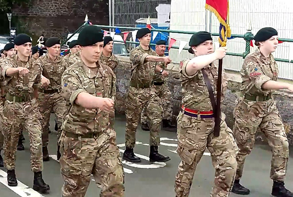 Devon ACF at Plymouth Armed Forces Day