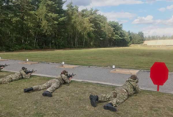 Sussex Wing Air Cadets at Pirbright Ranges